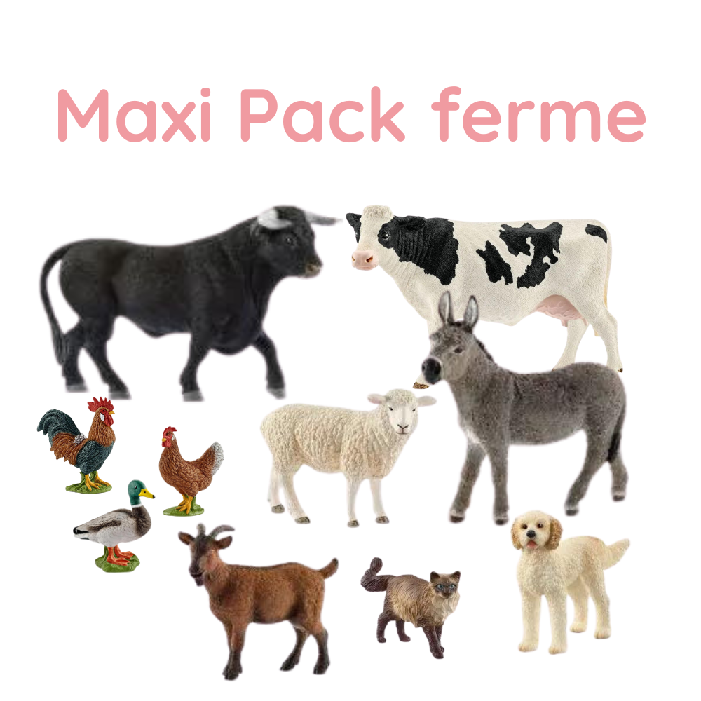 Animaux de la ferme - maxi pack figurine