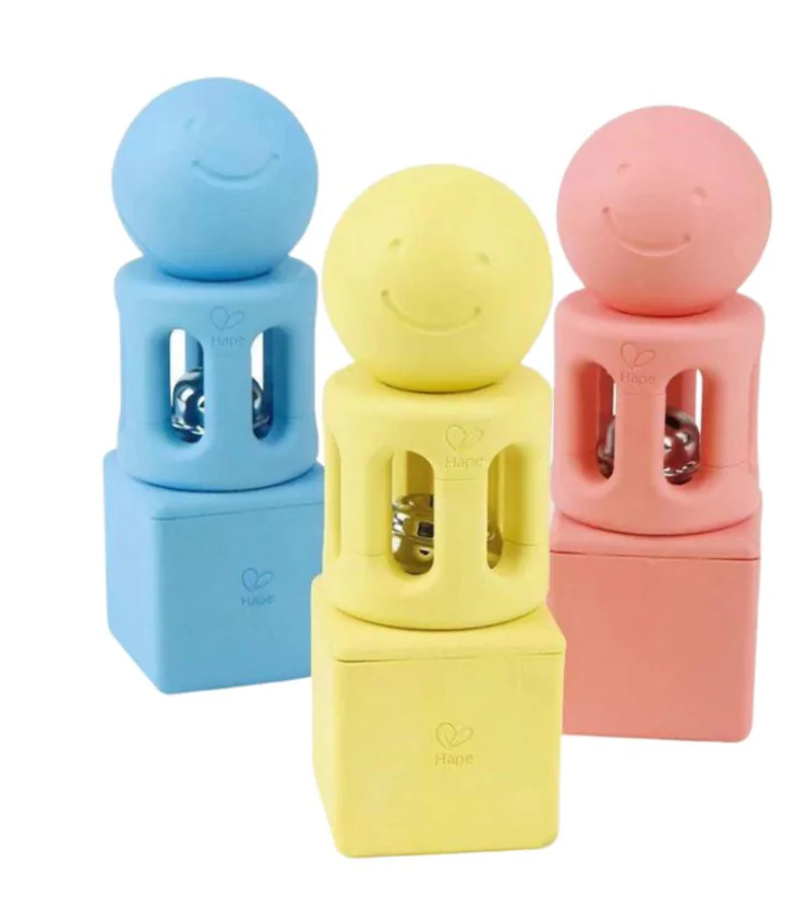 Trio de hochets géométrique
