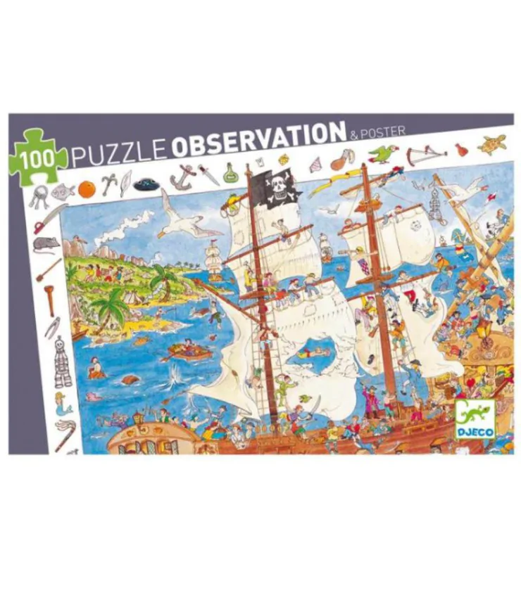Puzzle d'observation: les pirates 100pcs