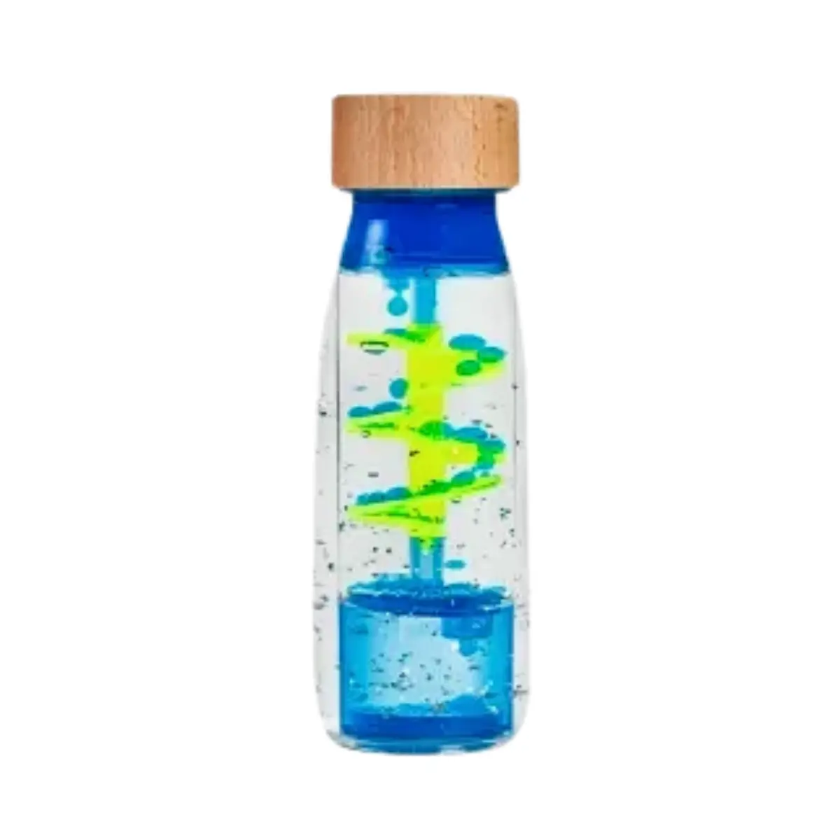 Bouteille sensorielle move bottle spiral blue