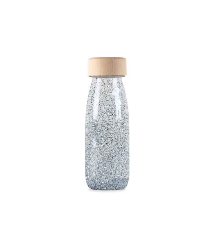Bouteille sensorielle float argent