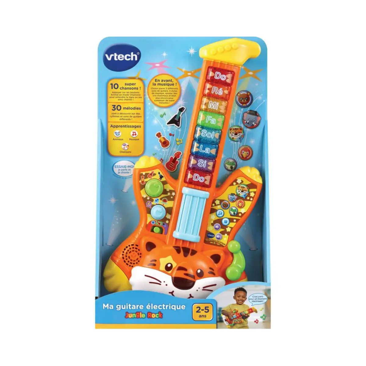 Guitare électrique tigre jungle rock , photo 2 sur 3