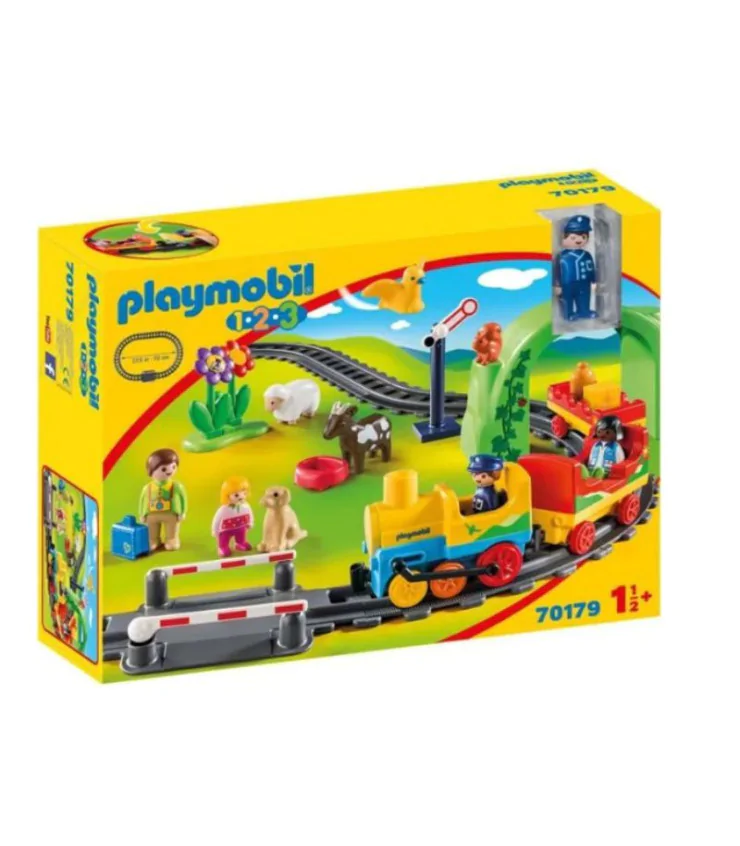 Train avec passagers et circuit
