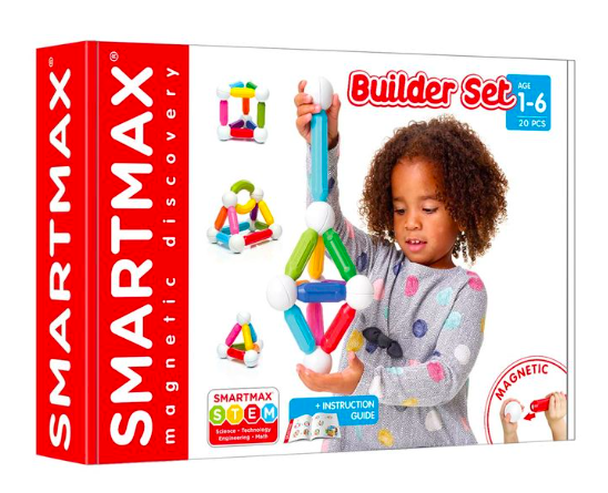 Set de construction magnétique start 20 pièces smartmax