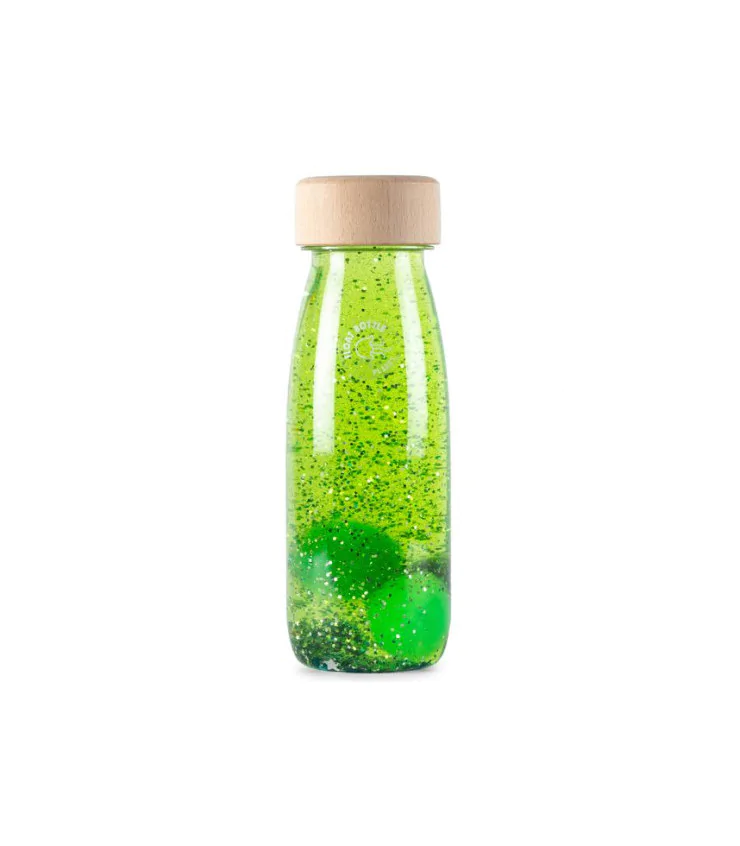 Bouteille sensorielle float vert