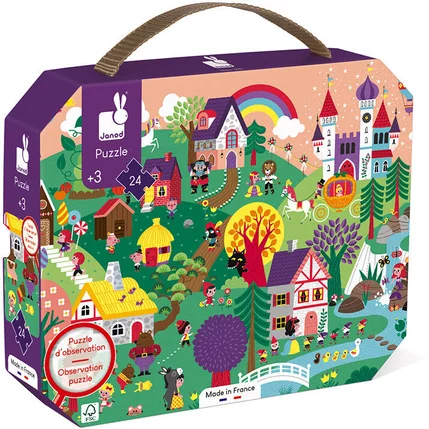 Puzzle d'observation - les contes 24 pc