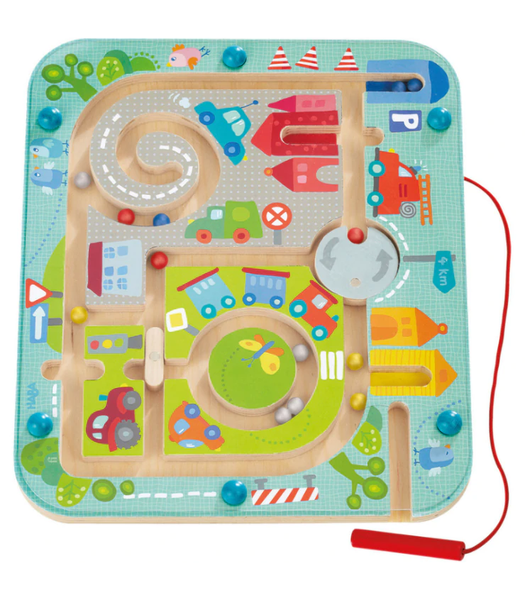 Jeu magnétique ville labyrinthe