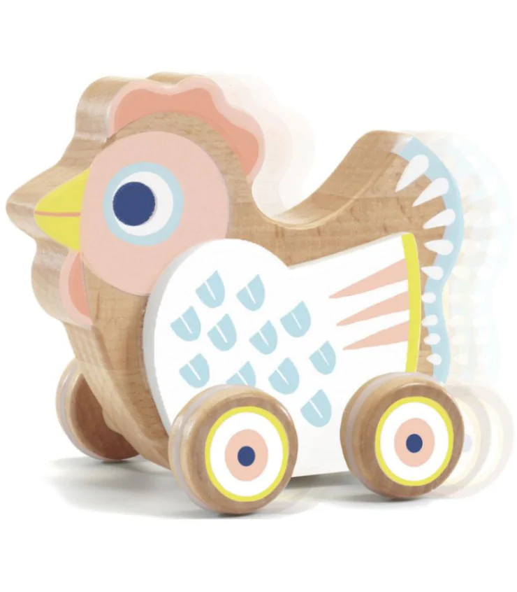 Poule musicale à pousser babysing