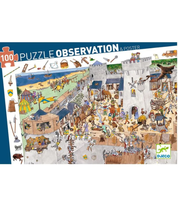 Puzzle d'observation 100 pièces: château fort
