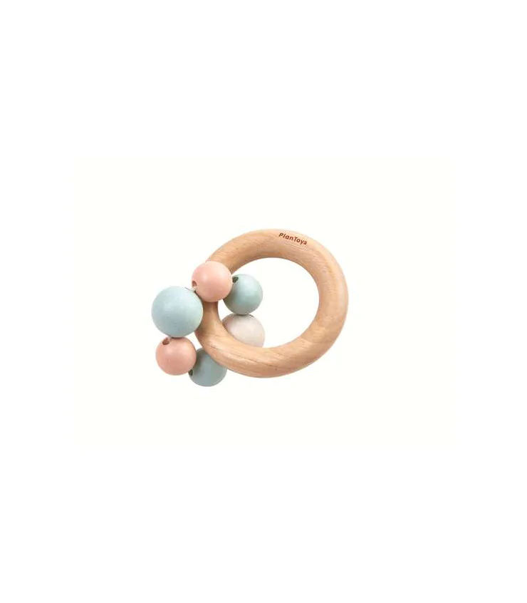 Hochet perles pastel