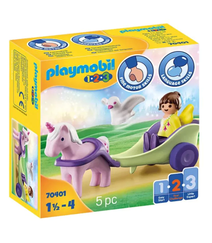 Calèche avec licorne et fée